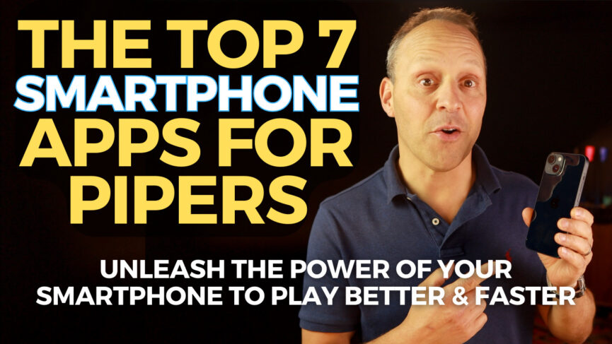 BagpipeLessons.com Piper's Advantage Bagpipe Phone Mount